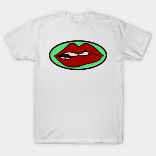 Space Babe | Biting Lip T-Shirt